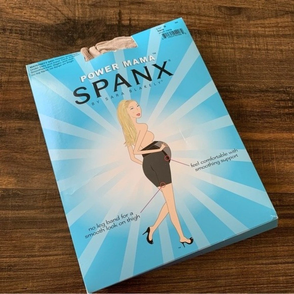 Spanx Power Mama Bare Maternity Mid-Thigh Shaper - Size B 115-150lbs